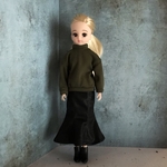 リカちゃんサイズ服＊長袖トップス（カーキ）