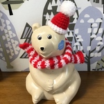  北欧雑貨　しろくま貯金箱用　クリスマスグッズ