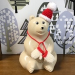 北欧雑貨　しろくま貯金箱用　クリスマスグッズ