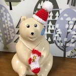 北欧雑貨　しろくま貯金箱用　クリスマスグッズ