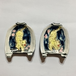 スカジャン豆皿 虎 後ろ