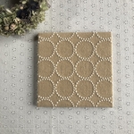 【送料無料・再販】タンバリン ファブリックパネル・20cm（beige×light beige）