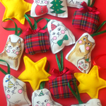 猫とクリスマス オーナメントセット