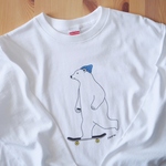 【受注生産】スケーターしろくまロングTシャツ