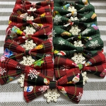犬用チョーカー トリミングチョーカー ❤︎ クリスマスリボン