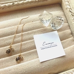 Double Drop Crystal Chain Pierce