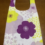 ハンドメイド 花柄エコバッグ コンビニ袋サイズ