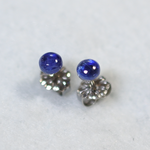 （１点もの）カイヤナイトのスタッドピアス（4mm・チタンポスト）