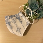 幸せを運ぶ「サムシングブルーマスク」❣️完全受注販売♡とってもスペシャルなブライダルマスク✨シルク使用❤️フィルター内蔵