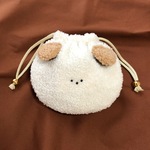 shiro＊mocoちゃん巾着ポーチ