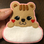 再販★赤いほっぺのリスの名札