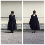 【受注製作】ギャザーたっぷりのコーデュロイワンピース 