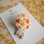【在庫あり】刺繍　ポニーフックㅤ秋の絨毯