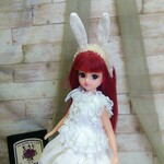 うさ耳ヘアバンド　オフホワイト　りかちゃん　リカちゃん