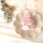 お花いっぱいうさぎちゃんのブローチ(販売12)