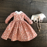 62  再販⭐︎オレンジワンピースとつけ襟セット　#ブライス