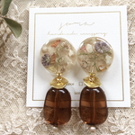 ピアス/イヤリング　Autumn brown♡