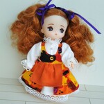 ミキマキちゃんワンピース　ハロウィン柄