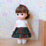 ぬくふわワンピースと靴下セット✳︎メルちゃん メルちゃん服 ソランちゃん ソランちゃん服