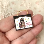 チェーン付きサインプレート ＊今日は仲良し