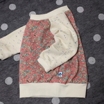 【iku様ご予約品】　花柄ラグラントレーナーno.2　■80サイズ■