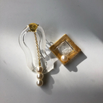 gold mirror pierce/ earring