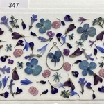 再販☆押し花素材347  ブルー&パープルの小花☆