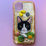 黒猫スマホケース