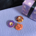 ハロウィン🎃ミニチュアドーナツ🍩三個セット