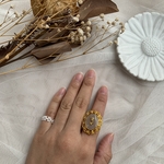 【SALE】ブラウンのミール皿リング（11号程度）
