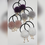 【送料込み】ミンクファーヘアゴム ハンドメイド