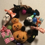 h様ご予約品⭐︎パンダさんハロウィンリース