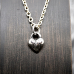 《心電図ハートミニトップ》カオティックブレインシルバーアクセサリー