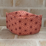 【送料無料】キッズサイズ★西村大臣風マスク　和柄　麻の葉模様