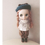 ドール服 ミディブライス アウトフィット お洋服５点セット（キャメル）