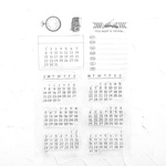 No.12　スタンプステッカー　万年カレンダーA　アクリル台用