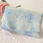 【数量限定品】袱紗（ふくさ）慶事　金襴　《雪輪に桔梗唐花》