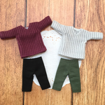 koshiankoro様専用☆ねんどろいどどーる 服☆リブニットのVネックセータセットと単品 大きなフードのパーカー