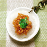 【再販3】納豆かけご飯🍚ストラップ