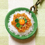 【再販】月見納豆かけご飯🍚🥚ストラップ