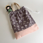 ♡♪Cherry Grey × Pink　お着替え入れ♪ ♡