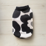 【秋冬】北欧フラワーのフリースタンクトップ/ブラック