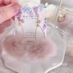 𝒮𝓌𝑒𝑒𝓉 🤍 𝒻𝒶𝓀𝑒 𝒻𝓊𝓇 フェイクファーイヤリング/ピアス