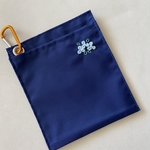 子ども用　マスクケース　刺繍入り（お花）