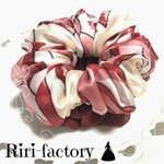 【今日の100円引き💕】2個限定✨ルビー💎ラウンジ♚さらにもこもこ✨ふわもこシフォンシュシュ❤(×バーガンディ)