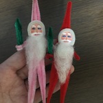 赤とピンクのモールサンタ♡クリスマスオーナメント♡クリスマス飾り♪
