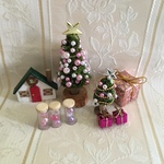 ミニチュア🎁クリスマス雑貨セット　ピンク