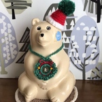 北欧しろくま貯金箱　3点セットクリスマス雑貨