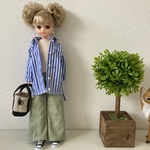 リカちゃん　5点セット オーバーサイズシャツで通勤通勤コーデ