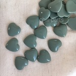 \６pcs/ Heart cabochon 《blue》